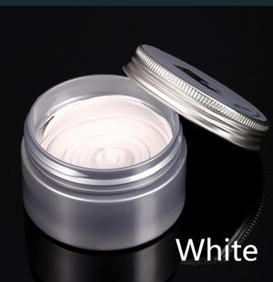 120g Unisex Hair Color Wax Mud Hair Dye Molding Hair Styling Coloring Paste Grandma Grey Green Hair Dye Wax Ceam Harajuku Style
