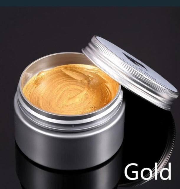 120g Unisex Hair Color Wax Mud Hair Dye Molding Hair Styling Coloring Paste Grandma Grey Green Hair Dye Wax Ceam Harajuku Style