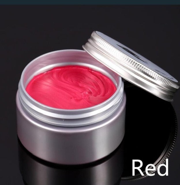 120g Unisex Hair Color Wax Mud Hair Dye Molding Hair Styling Coloring Paste Grandma Grey Green Hair Dye Wax Ceam Harajuku Style