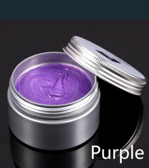 120g Unisex Hair Color Wax Mud Hair Dye Molding Hair Styling Coloring Paste Grandma Grey Green Hair Dye Wax Ceam Harajuku Style